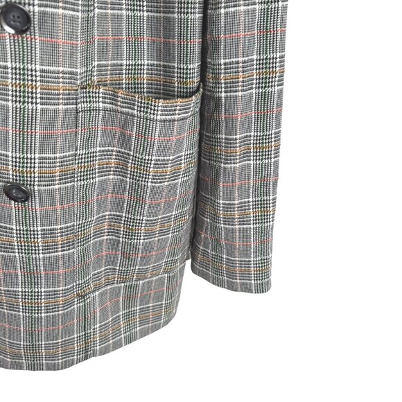 Maeve Lilith Oversized Blazer Jacket Size 14 Herringbone Cotton Blend CJ-2160 - Picture 5 of 12